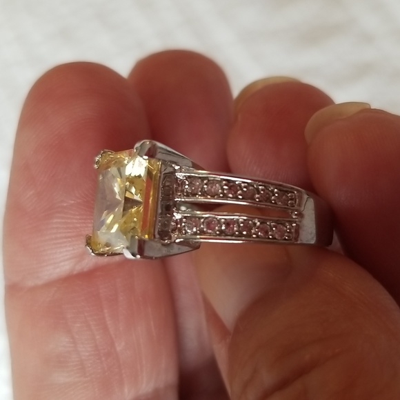 18k gold electro plated cz ring - Picture 8 of 10